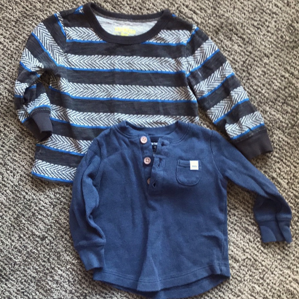 EUC. 9months long sleeve tee bundle